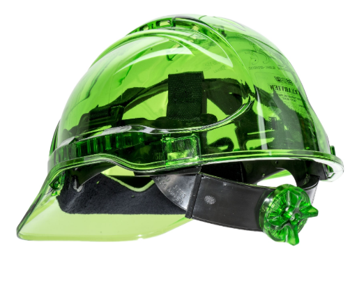 portwest peak view ratchet hard hat vented pv60