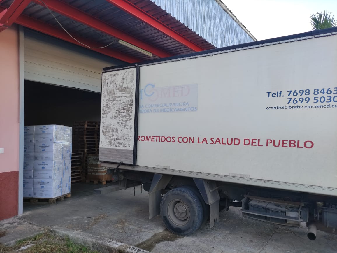 donación de jeringuillas a farmacuba en septiembre